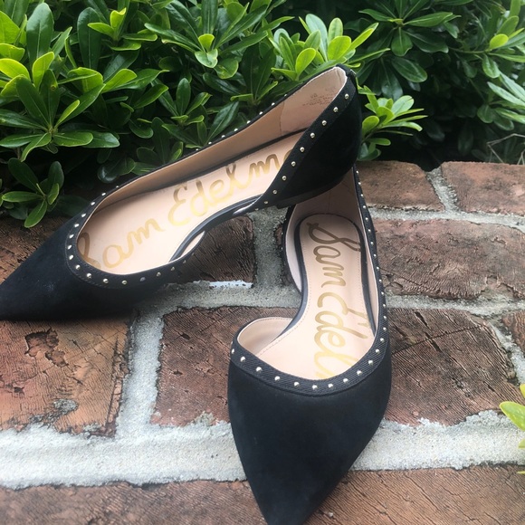 Sam Edelman Shoes - Sam Edelman black suede Roni flats size 6M
